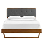Bridgette Wood King Platform Bed with Angular Frame by Modway