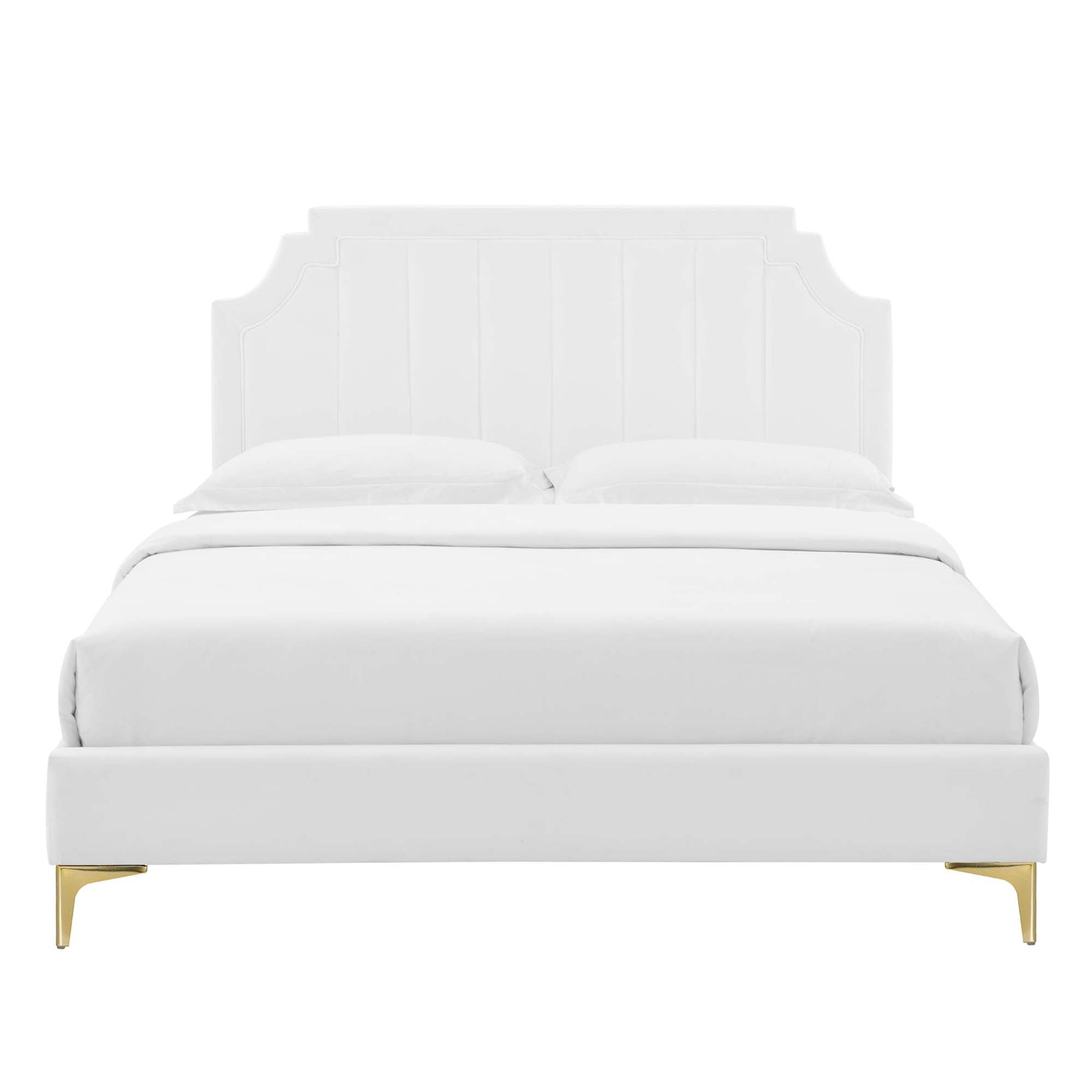 Sienna Performance Velvet Queen Platform Bed by Modway