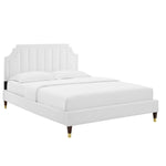 Sienna Performance Velvet Queen Platform Bed by Modway