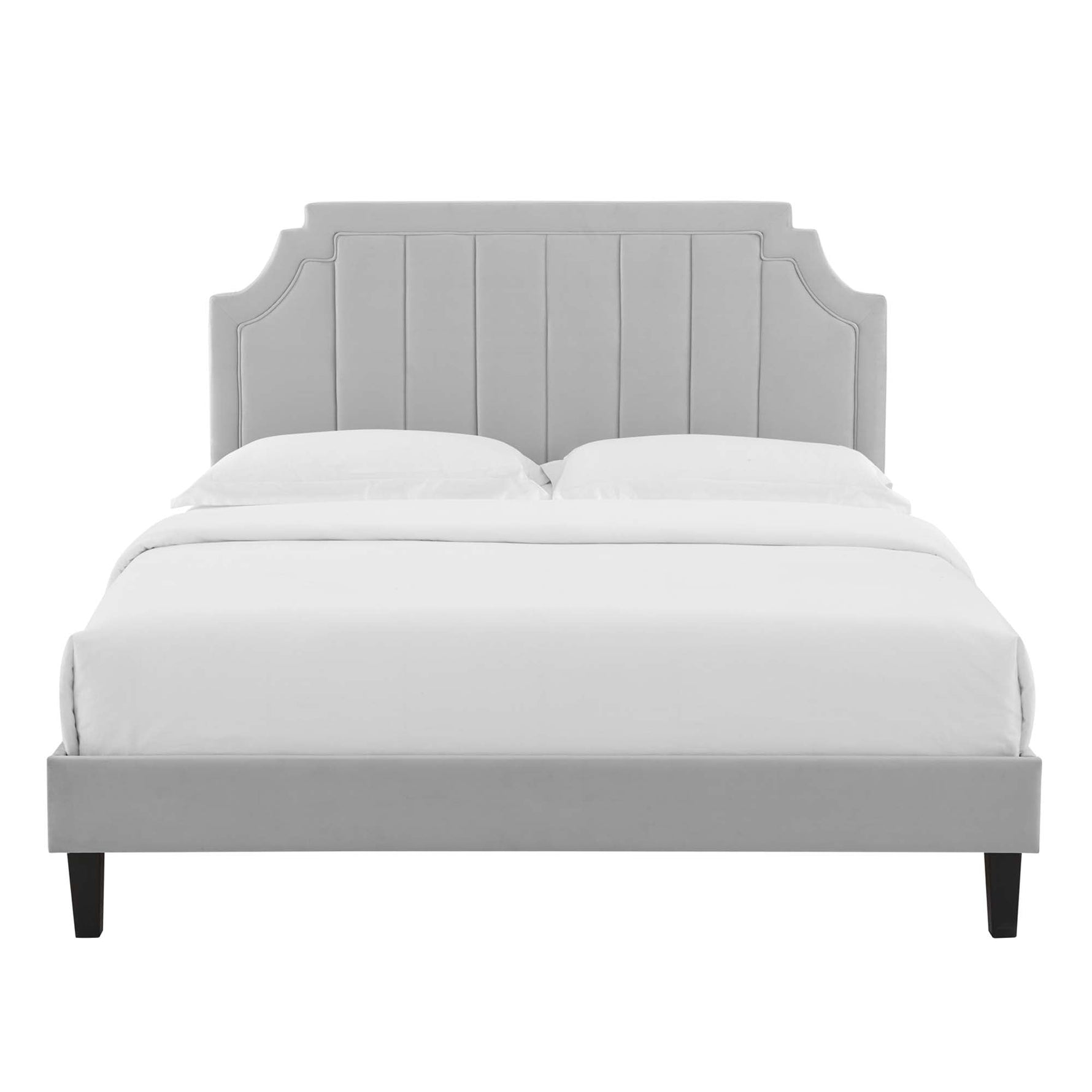 Sienna Performance Velvet Queen Platform Bed by Modway