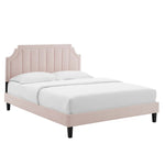 Sienna Performance Velvet Queen Platform Bed by Modway