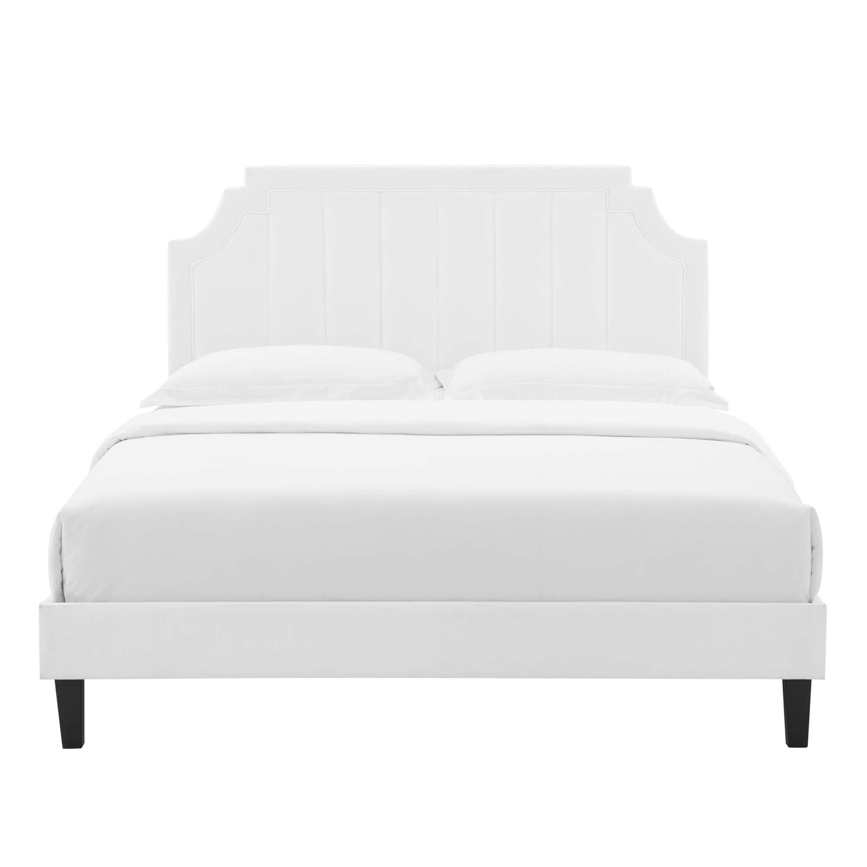 Sienna Performance Velvet Queen Platform Bed by Modway