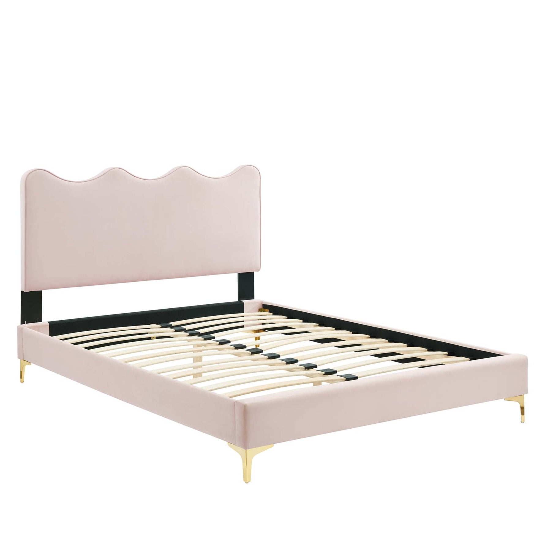 Current Performance Velvet Twin Platform Bed by Modway
