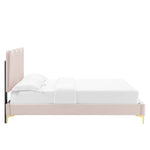Current Performance Velvet Twin Platform Bed by Modway