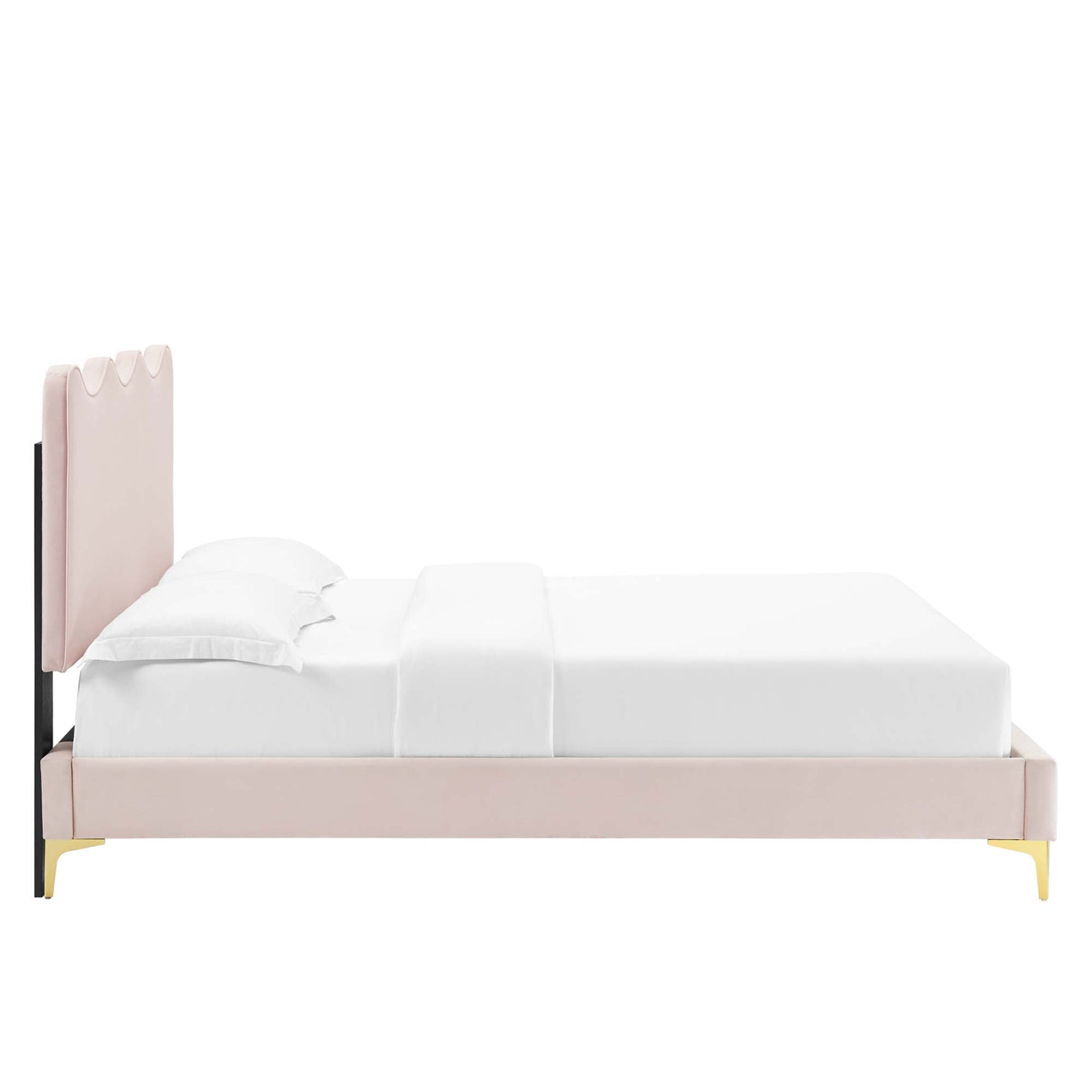 Current Performance Velvet Twin Platform Bed by Modway