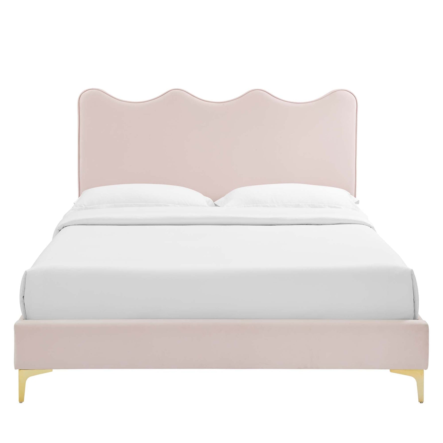 Current Performance Velvet Twin Platform Bed by Modway