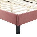 Current Performance Velvet Twin Platform Bed by Modway