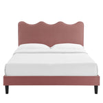 Current Performance Velvet Twin Platform Bed by Modway