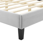 Current Performance Velvet Twin Platform Bed by Modway