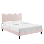 Current Performance Velvet Twin Platform Bed by Modway