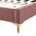 Current Performance Velvet Full Platform Bed by Modway