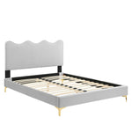 Current Performance Velvet Full Platform Bed by Modway