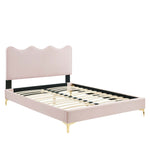 Current Performance Velvet Full Platform Bed by Modway