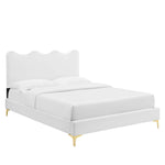 Current Performance Velvet Queen Platform Bed by Modway