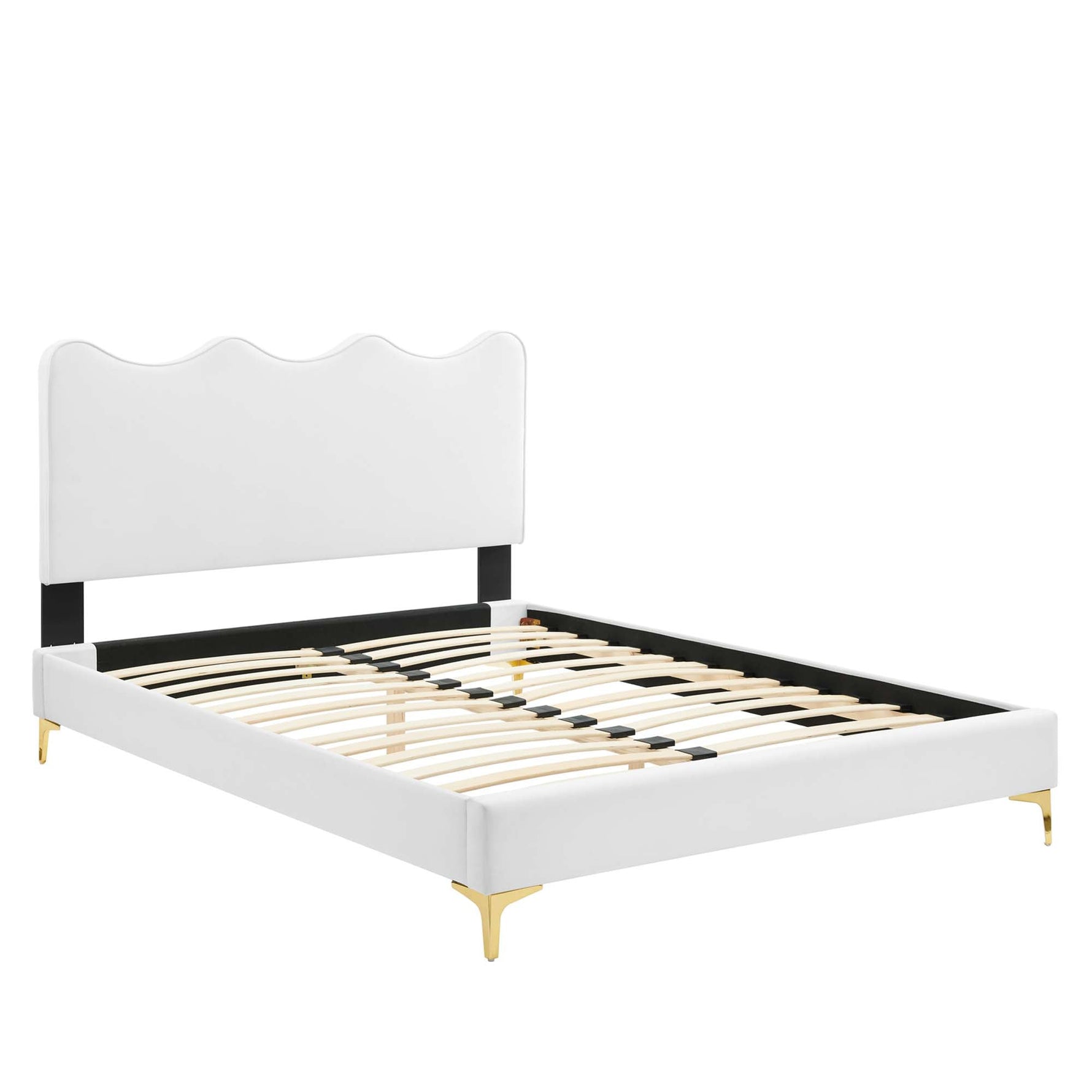 Current Performance Velvet Queen Platform Bed by Modway