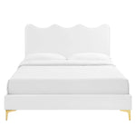 Current Performance Velvet Queen Platform Bed by Modway