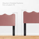 Current Performance Velvet Queen Platform Bed by Modway