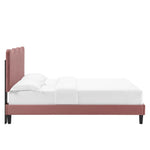 Current Performance Velvet Queen Platform Bed by Modway