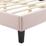 Current Performance Velvet Queen Platform Bed by Modway