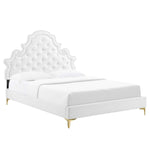 Gwyneth Tufted Performance Velvet Queen Platform Bed by Modway