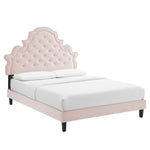 Gwyneth Tufted Performance Velvet Queen Platform Bed by Modway