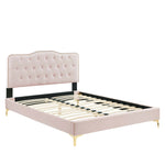 Amber Tufted Performance Velvet Twin Platform Bed by Modway