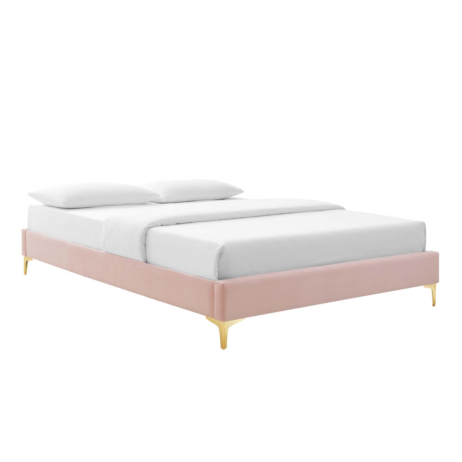 Amber Tufted Performance Velvet Twin Platform Bed by Modway