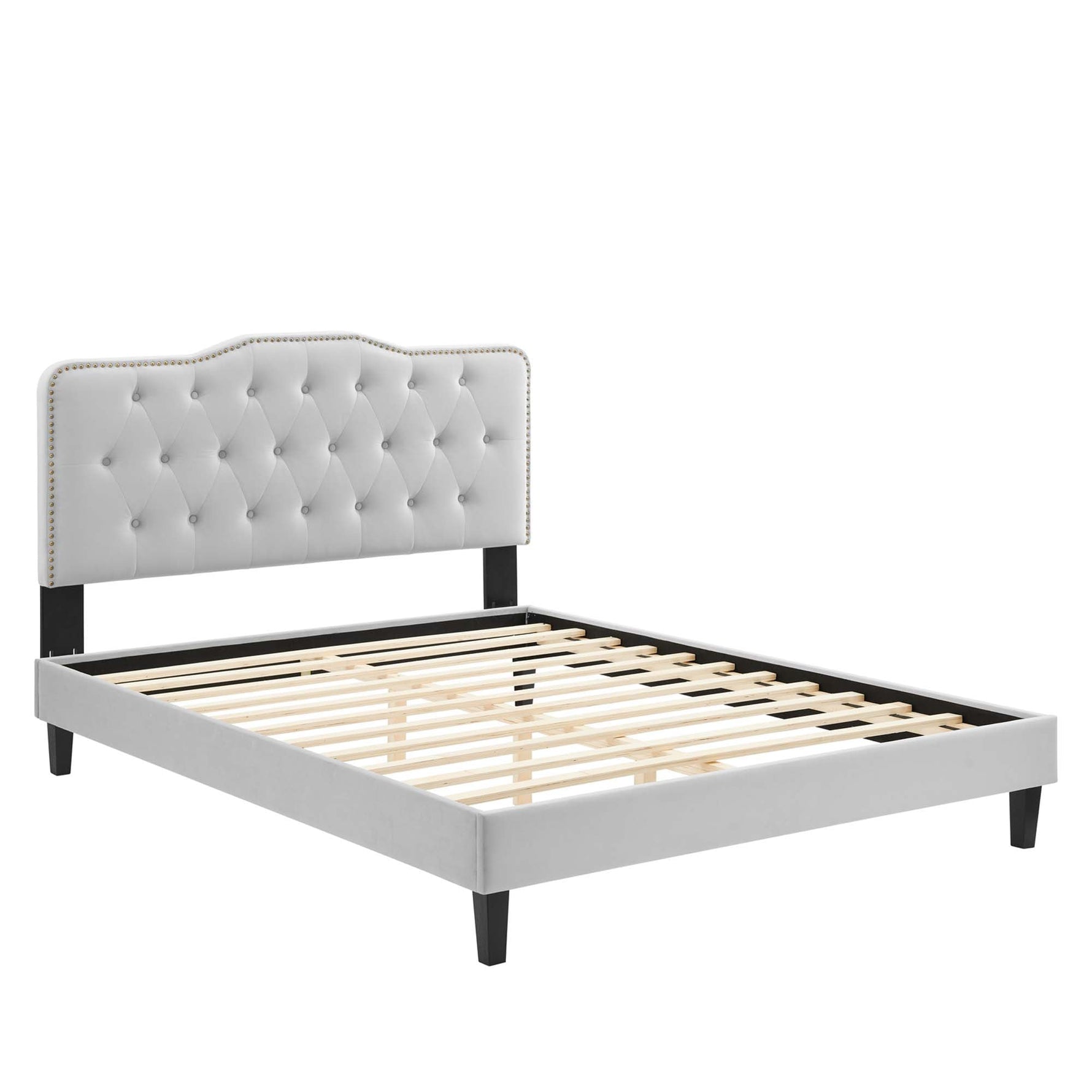 Amber Tufted Performance Velvet King Platform Bed by Modway