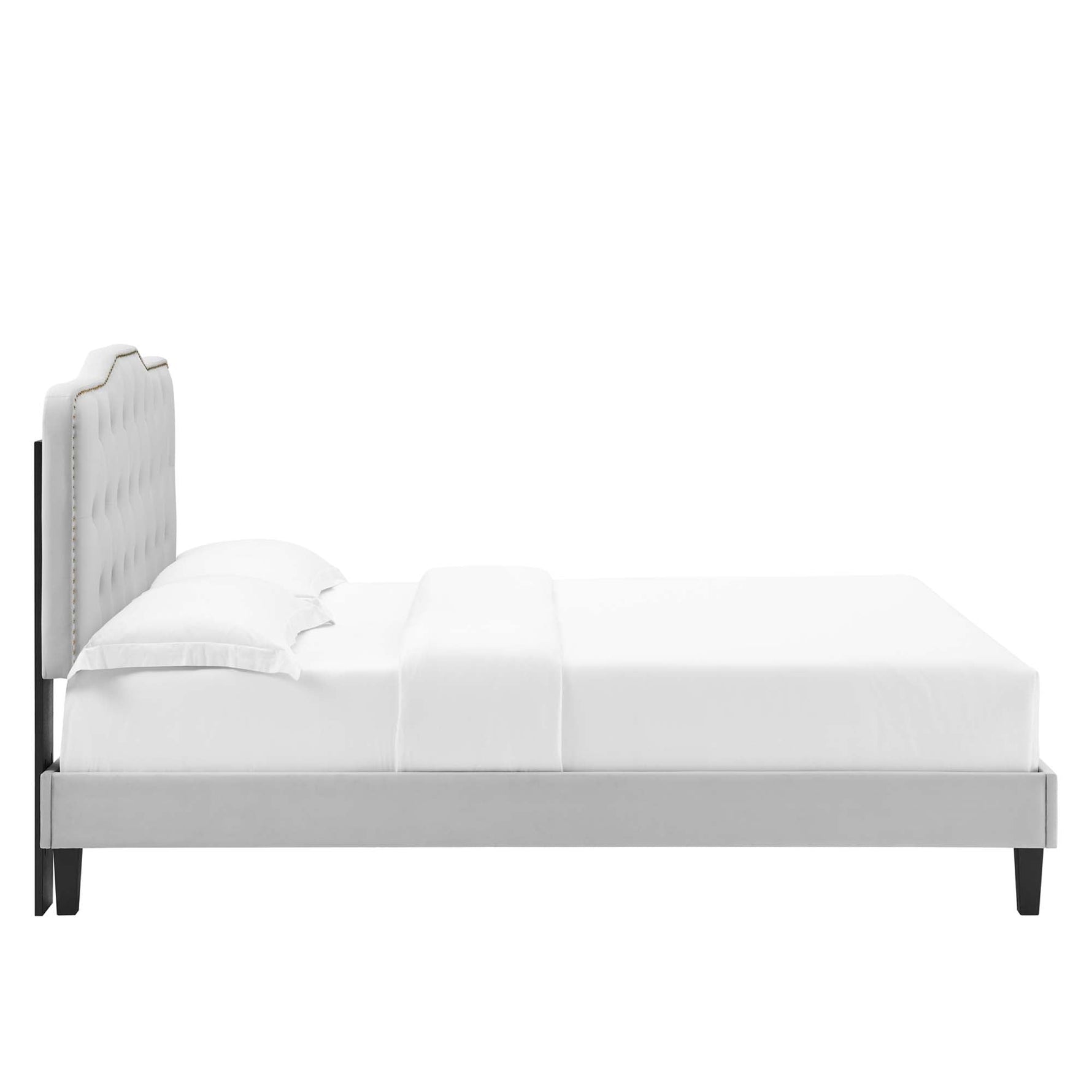 Amber Tufted Performance Velvet King Platform Bed by Modway