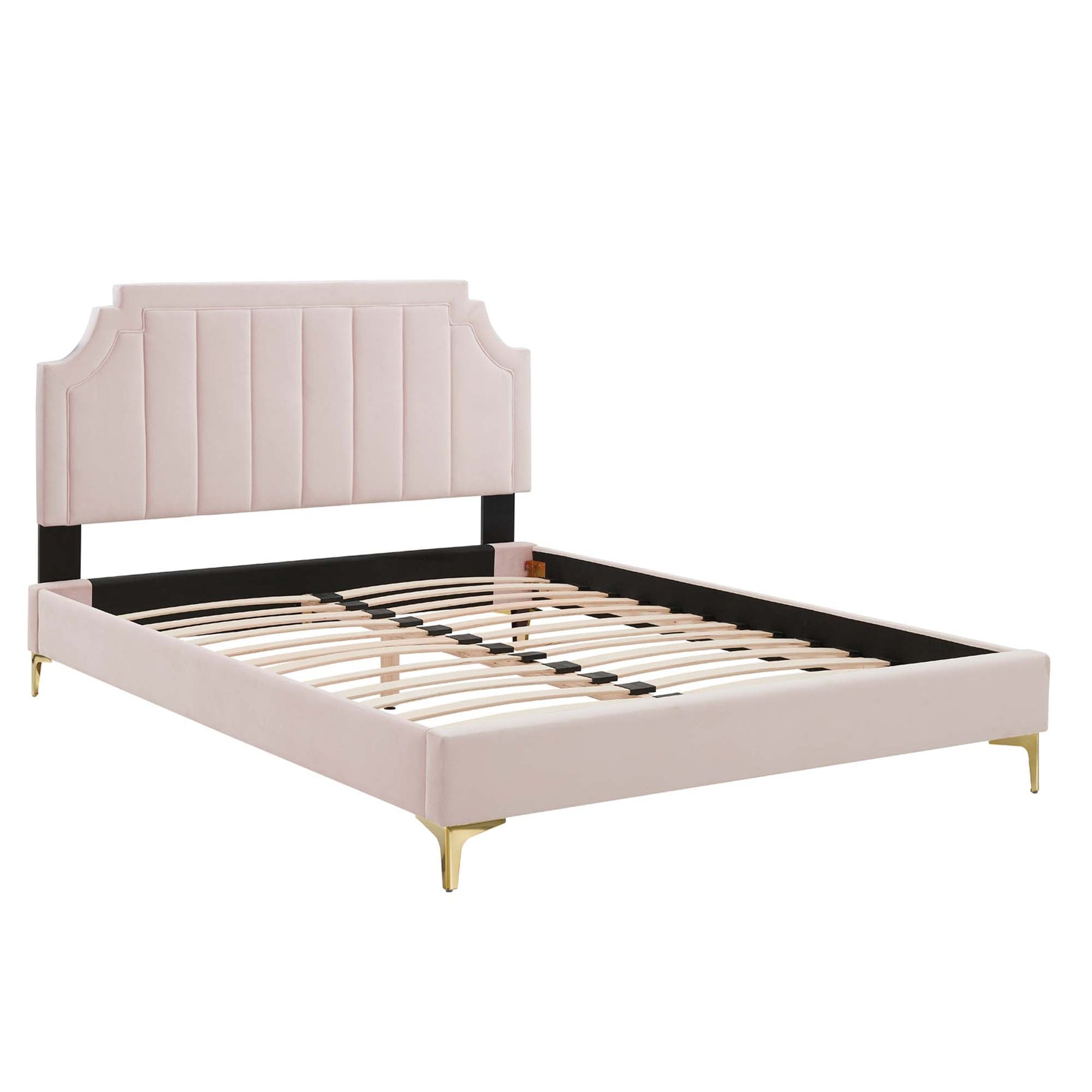 Sienna Performance Velvet Twin Platform Bed by Modway