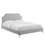Sienna Performance Velvet Full Platform Bed by Modway