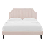 Sienna Performance Velvet Full Platform Bed by Modway