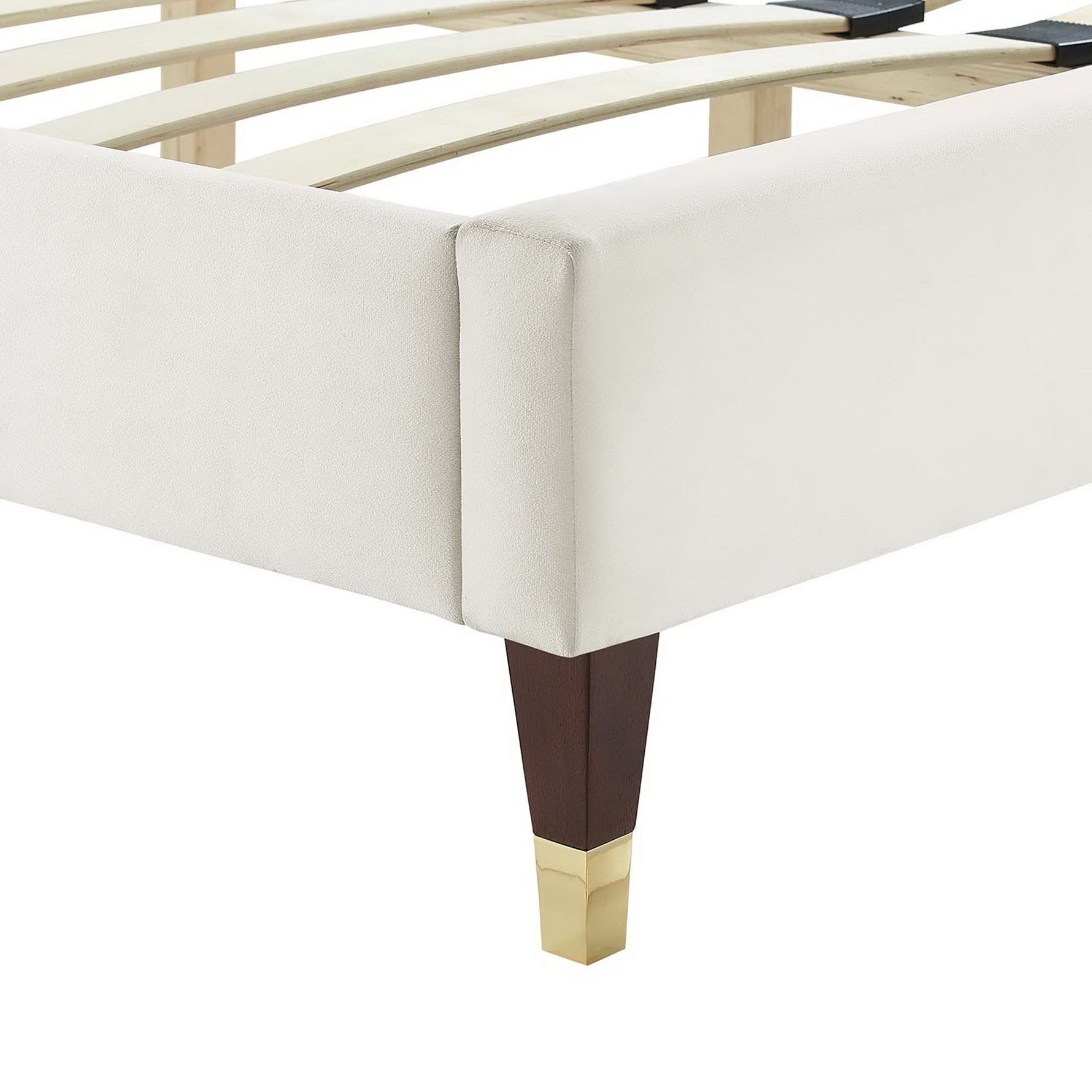Leah Chevron Tufted Performance Velvet Queen Platform Bed by Modway