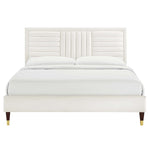 Sofia Channel Tufted Performance Velvet Queen Platform Bed by Modway
