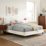 Sofia Channel Tufted Performance Velvet Queen Platform Bed by Modway