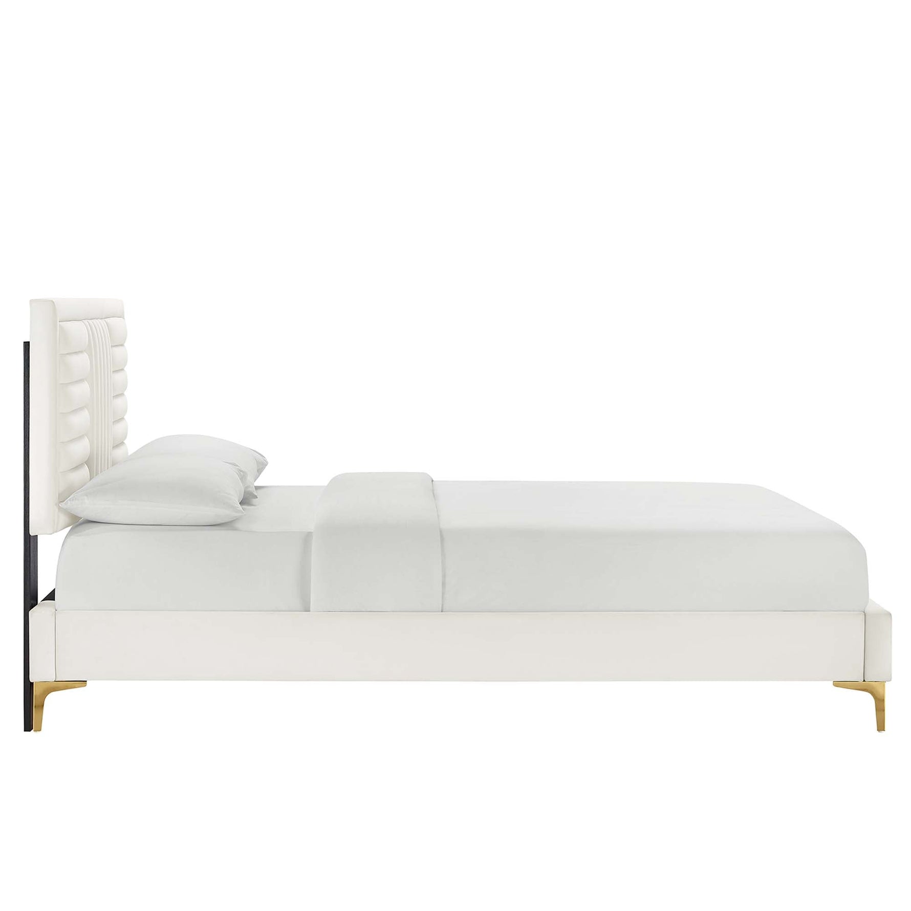 Sofia Channel Tufted Performance Velvet Queen Platform Bed by Modway