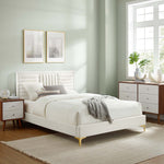 Sofia Channel Tufted Performance Velvet Queen Platform Bed by Modway