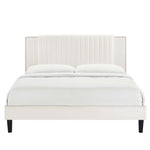 Zahra Channel Tufted Performance Velvet Twin Platform Bed by Modway