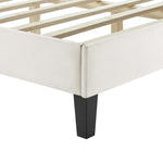 Zahra Channel Tufted Performance Velvet Twin Platform Bed by Modway