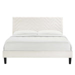 Leah Chevron Tufted Performance Velvet Full Platform Bed by Modway