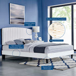 Alessi Performance Velvet Full Platform Bed by Modway
