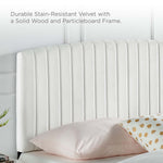 Alessi Performance Velvet Twin Platform Bed by Modway