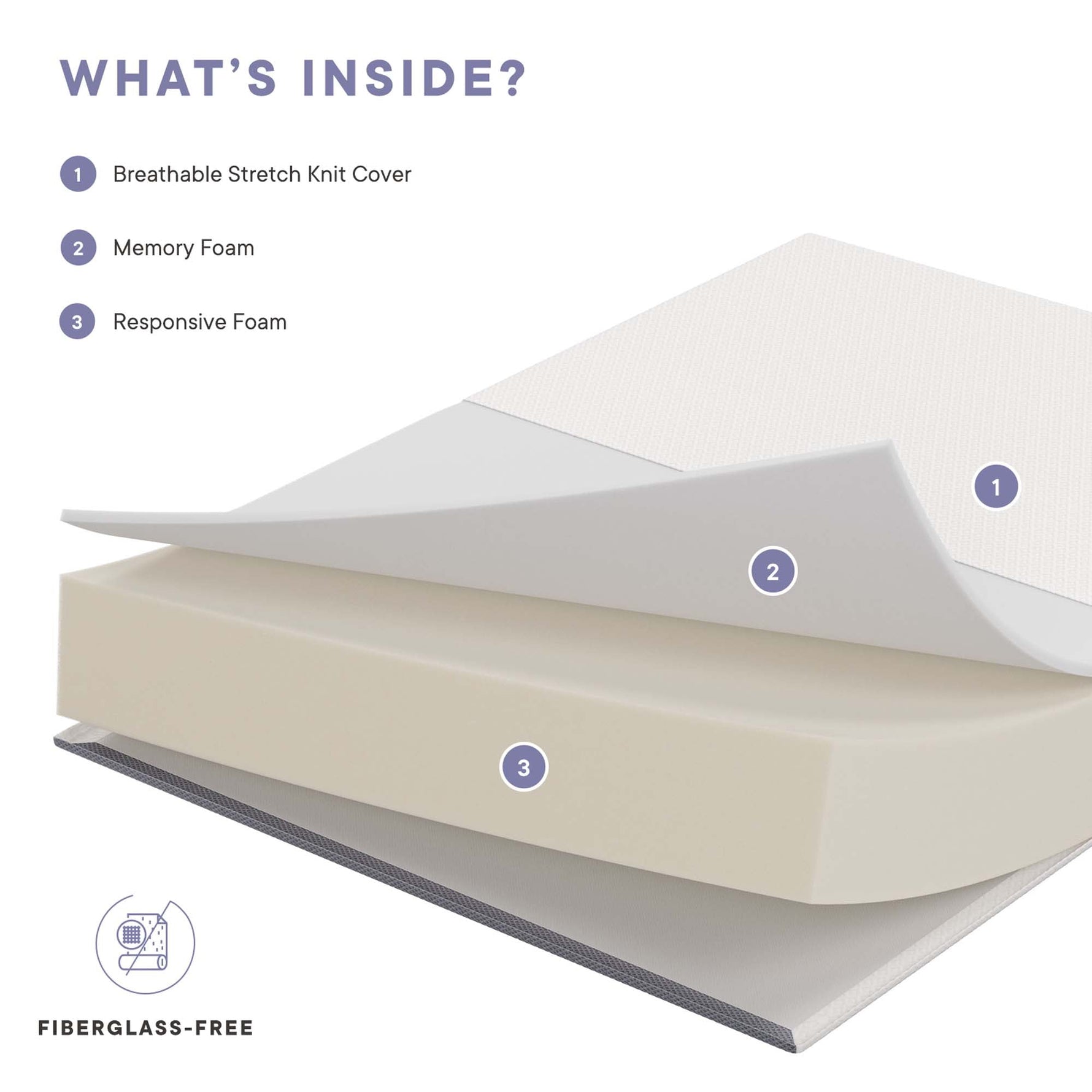 Mila 12" King Memory Foam Mattress by Modway