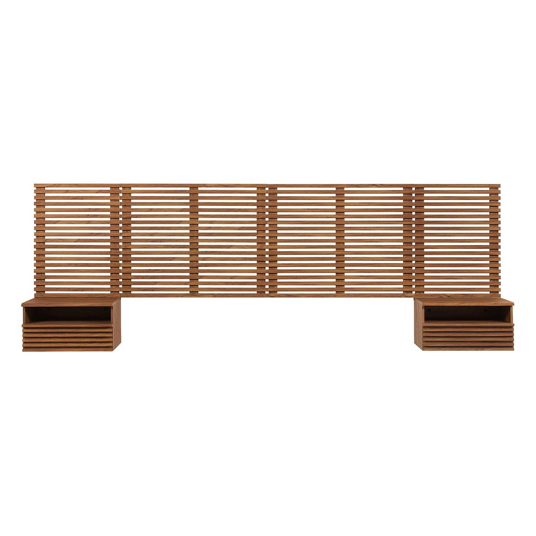 Render Wall Mount King Headboard and Nightstands by Modway