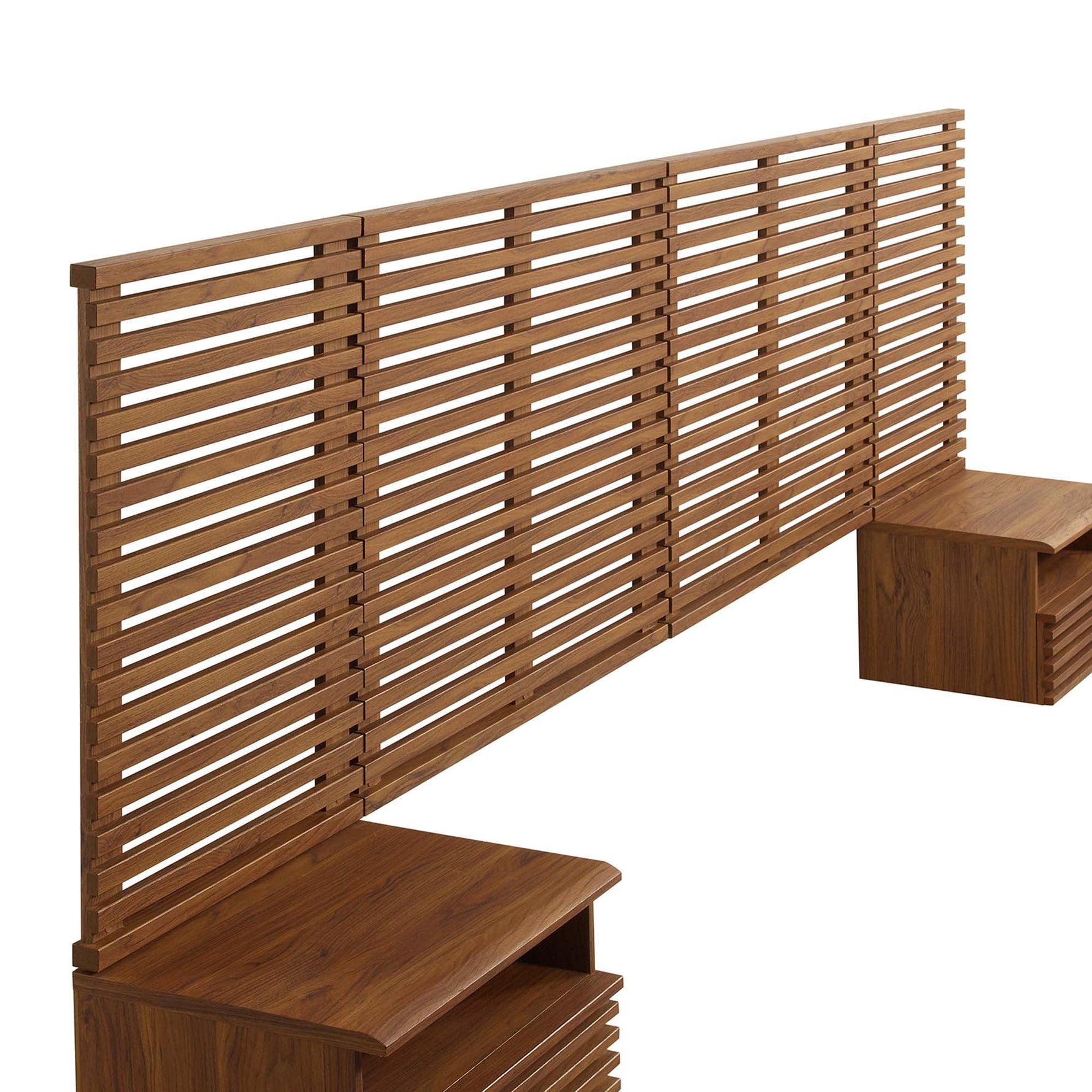 Render Wall Mount King Headboard and Nightstands by Modway
