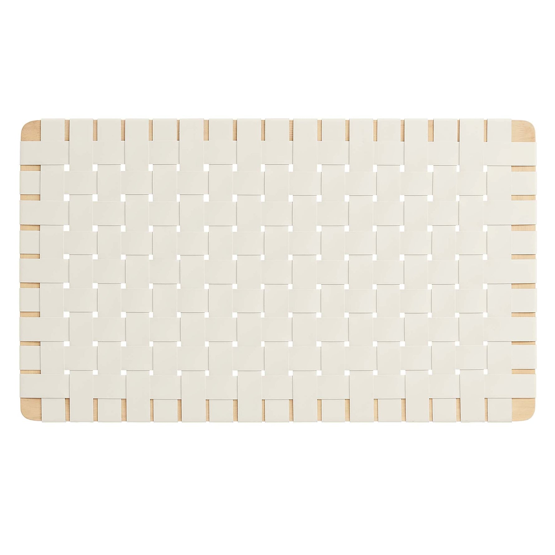 Sparta Weave Wall-Mount Vegan Leather Twin Headboard by Modway