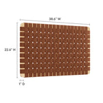 Sparta Weave Wall-Mount Vegan Leather Twin Headboard by Modway