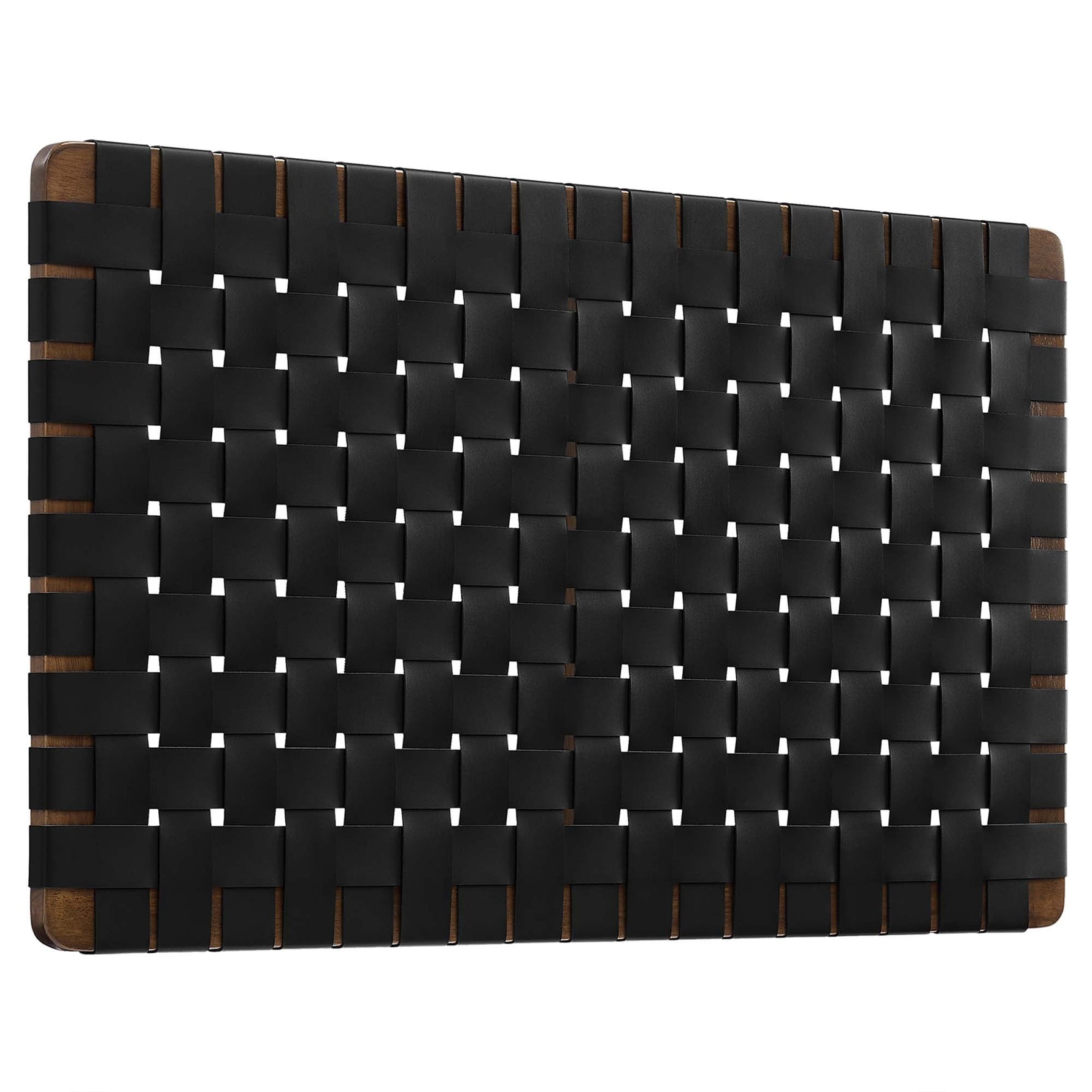 Sparta Weave Wall-Mount Vegan Leather Twin Headboard by Modway