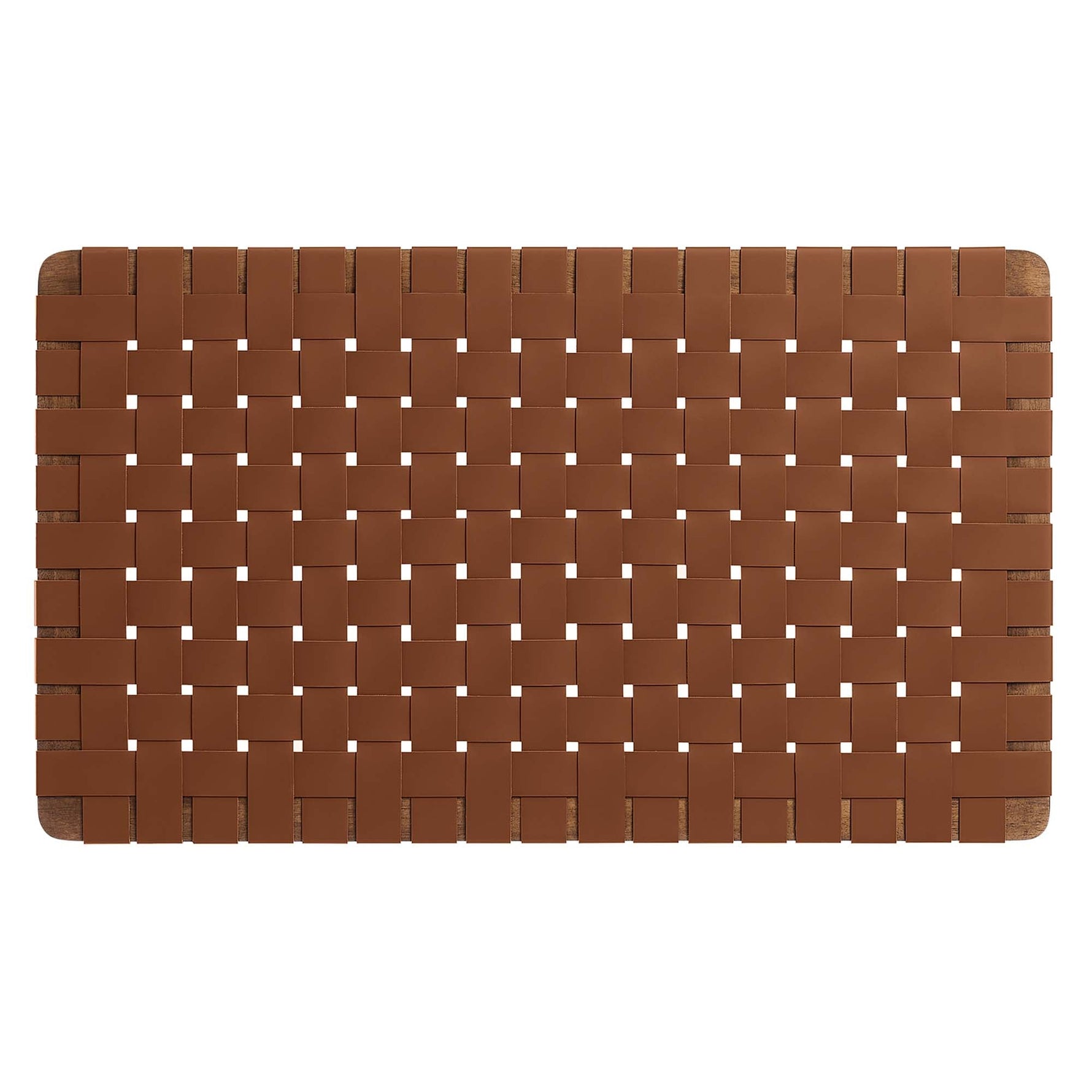 Sparta Weave Wall-Mount Vegan Leather Twin Headboard by Modway