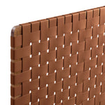 Sparta Weave Wall-Mount Vegan Leather Twin Headboard by Modway
